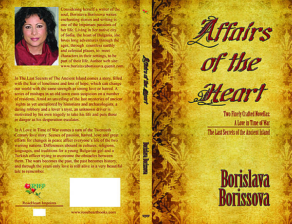 Book cover for Affairs of the Heart book by Borislava Borissova #BookTalk by SpookyMrsGreen.com pagan lifestyle blog.