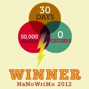 #NaNoWriMo 2012 Winner LGBT fantasy book writer Catherine Green of SpookyMrsGreen.com mindful parenting and modern pagan lifestyle blog