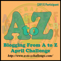 April A-Z Blog Challenge 2013 with SpookyMrsGreen.com mindful parenting and modern pagan lifestyle blog.