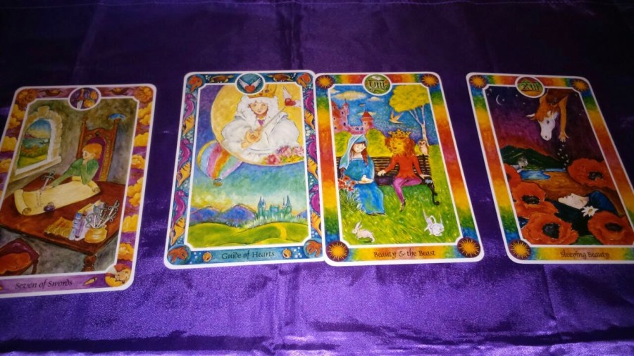 #TarotReading Inner Child Tarot Cards Fairytale Tarot Card Reading by professional Tarot reader Catherine Green of SpookyMrsGreen.com mindful parenting and modern pagan lifestyle blog.