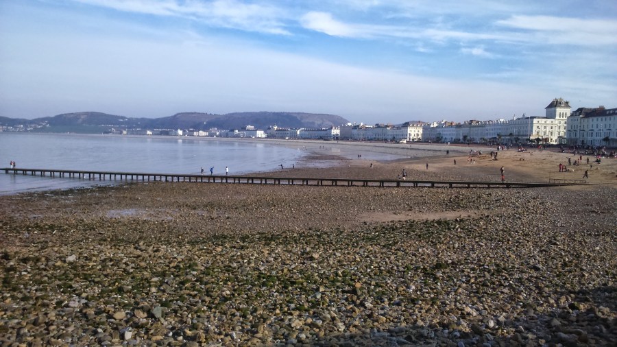 Llandudno Beach in North Wales nature photo Spring. #MummyMonday Family Fun on Holiday copyright Catherine Green of SpookyMrsGreen.com mindful parenting and modern pagan lifestyle blog.