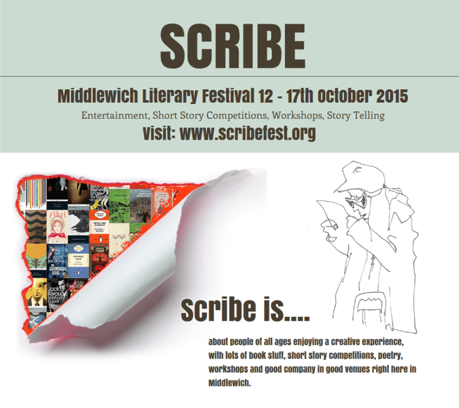 #MummyMonday Scribe Middlewich Literary Festival 2015 with SpookyMrsGreen.com mindful parenting and modern pagan lifestyle blog.