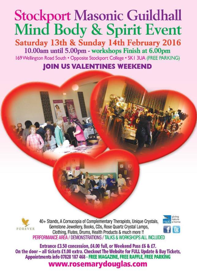 Stockport #ValentinesDay Event Mind, Body, Spirit 2016 SpookyMrsGreen.com mindful parenting and modern pagan lifestyle blog.