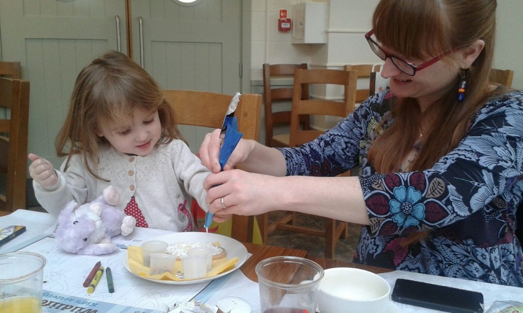 #MummyMonday Breakfast with the Easter Bunny at Bridgemere Garden Centre craft activities SpookyMrsGreen.com mindful parenting and modern pagan lifestyle blog.