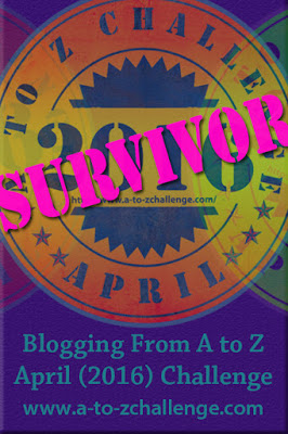 April A-Z Blogging Challenge Survivor SpookyMrsGreen.com mindful parenting and modern pagan lifestyle blog.