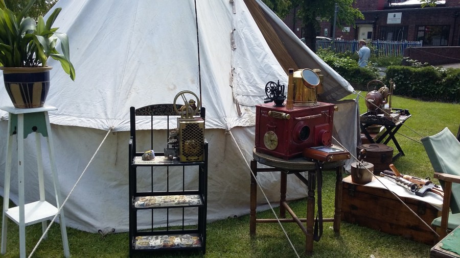 Hamster Time Travelling Tea Tent Steampunk event in Crewe at SpookyMrsGreen.com mindful parenting and modern pagan lifestyle blog.