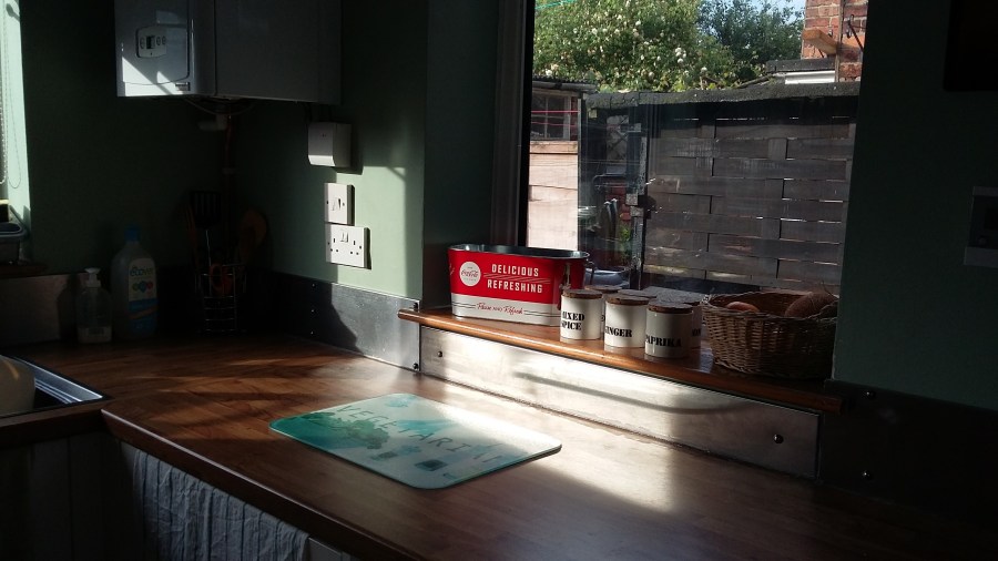 My Kitchen Renovation: Corwood Oak Laminate Worktop at SpookyMrsGreen.com mindful parenting and modern pagan lifestyle blog.