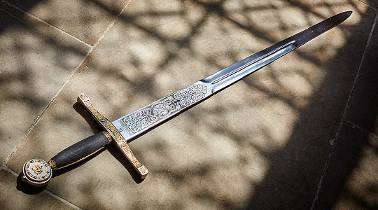 English Heritage Sword at English Heritage Shop affiliated with SpookyMrsGreen.com pagan lifestyle blog.