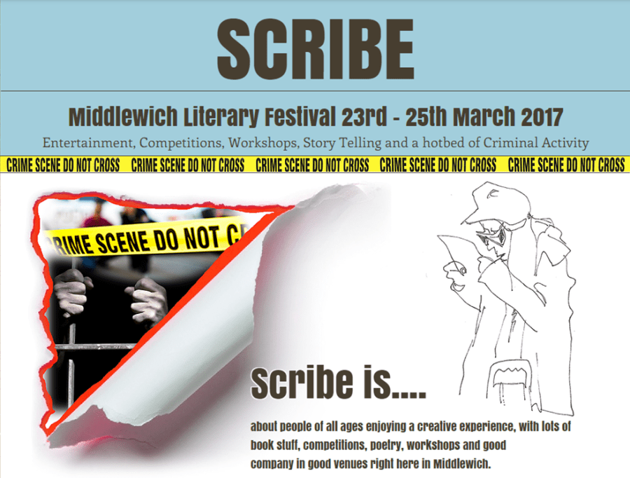 Scribe Middlewich Literary Festival Article by Catherine Green for SpookyMrsGreen.com mindful parenting and modern pagan lifestyle blog.