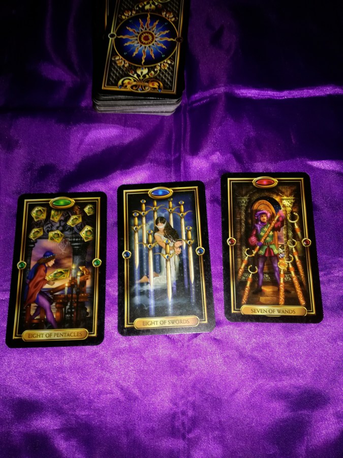 #WitchyWednesday Tarot Reading with Gilded Tarot cards by SpookyMrsGreen.com mindful parenting and modern pagan lifestyle blog.