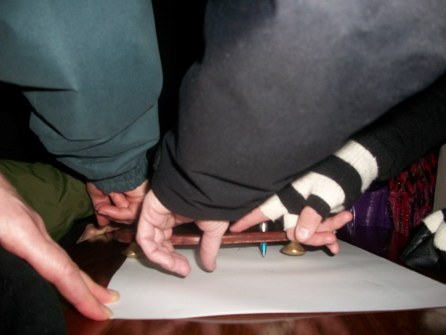 Ghost Hunter Diaries planchette divination shared at SpookyMrsGreen.com mindful parenting and modern pagan lifestyle blog.