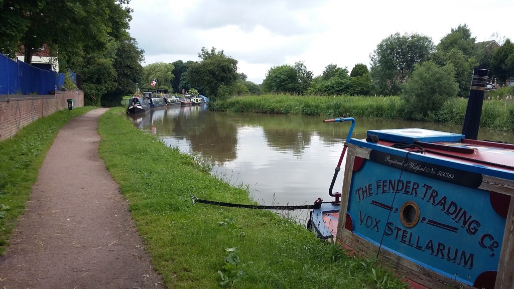 Photo of narrowboat floating market at Middlewich (FAB) Folk and Boat Festival copyright Catherine Green at SpookyMrsGreen.com pagan lifestyle blog.