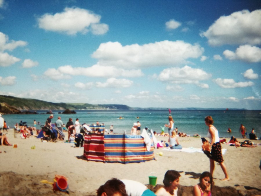 Looe Beach in Cornwall. #BookTalk Inspiration for the Redcliffe Novels fantasy book series for adults by vampire writer Catherine Green of SpookyMrsGreen.com mindful parenting and modern pagan lifestyle blog.