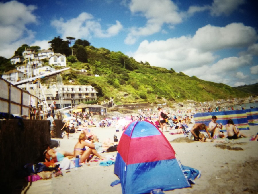 Looe Beach in Cornwall. #BookTalk Inspiration for the Redcliffe Novels fantasy book series for adults by vampire writer Catherine Green of SpookyMrsGreen.com mindful parenting and modern pagan lifestyle blog.