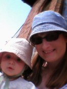 Selfie of Catherine and baby daughter at SpookyMrsGreen.com mindful parenting and modern pagan lifestyle blog.