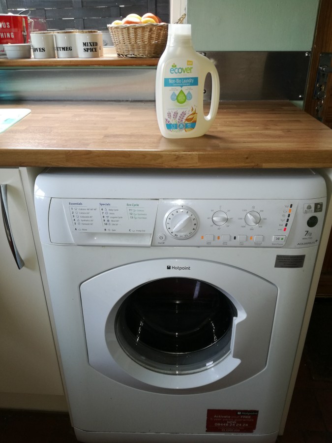 #MummyMonday Ecover Washing Liquid eco-friendly laundry care by SpookyMrsGreen.com mindful parenting and modern pagan lifestyle blog.