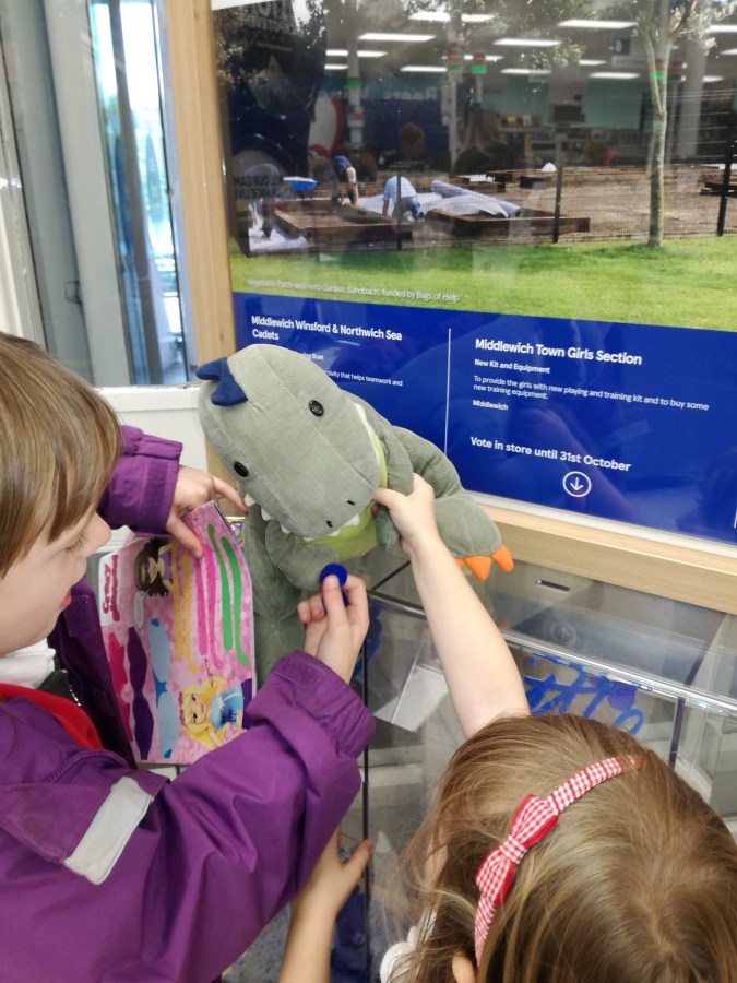 #MummyMonday "Terry" the T-Rex Toy by SpookyMrsGreen.com mindful parenting and modern pagan lifestyle blog.