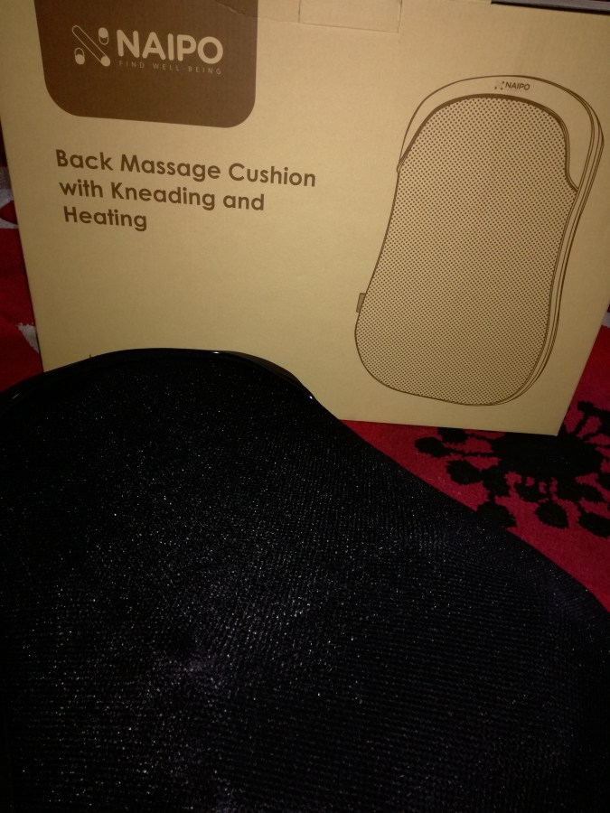 #ProductReview Naipo Back Massage Cushion with Kneading and Healing reviewed by SpookyMrsGreen.com mindful parenting and modern pagan lifestyle blog.