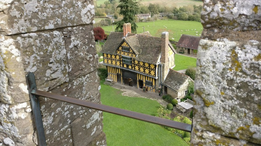 English Heritage Stokesay Castle affiliated with SpookyMrsGreen.com pagan lifestyle blog.