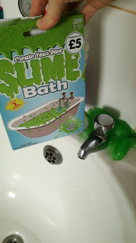 Our Slime Bath Experience at SpookyMrsGreen.com mindful parenting and modern pagan lifestyle blog. #MummyMonday