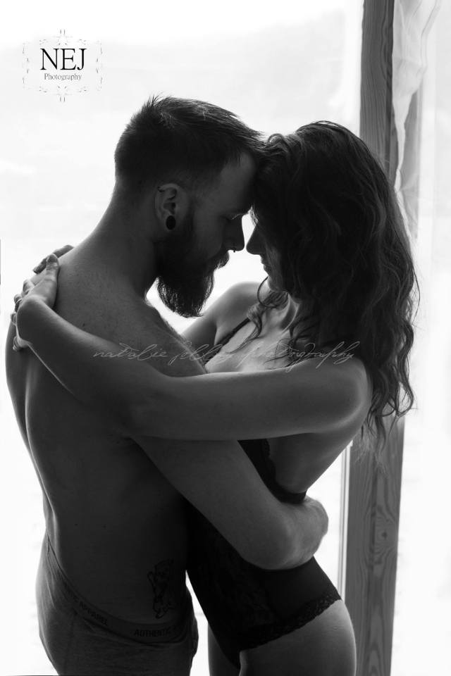 Man and Woman in an intimate embrace. Valentine Romance by NEJ Photography. SpookyMrsGreen.com mindful parenting and modern pagan lifestyle blog.