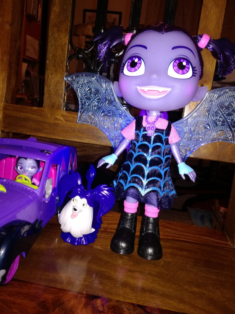 #ToyReview Disney Vampirina toy reviewed by SpookyMrsGreen.com mindful parenting and modern pagan lifestyle blog.