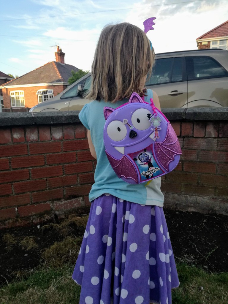 #ToyReview Disney Vampirina Bootastic Backpack Set toy review by SpookyMrsGreen.com mindful parenting and modern pagan lifestyle blog.