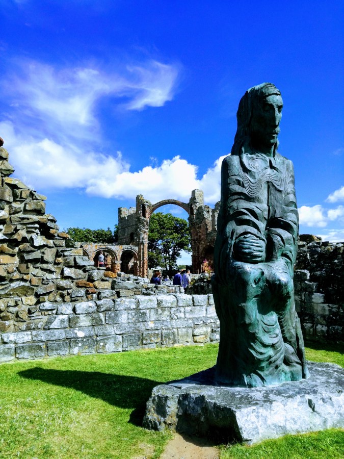 #MummyMonday Family holiday visit to St Cuthbert Holy Island article by Catherine Green for SpookyMrsGreen.com mindful parenting and modern pagan lifestyle blog.