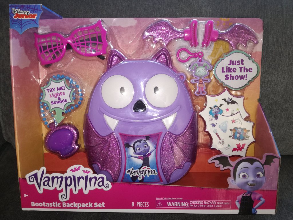 #ToyReview Disney Vampirina Bootastic Backpack Set toy review by SpookyMrsGreen.com mindful parenting and modern pagan lifestyle blog.