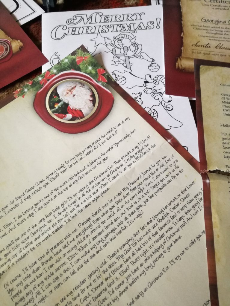 #MummyMonday Letter from Santa Claus Lapland Letters review by SpookyMrsGreen.com mindful parenting and modern pagan lifestyle blog.