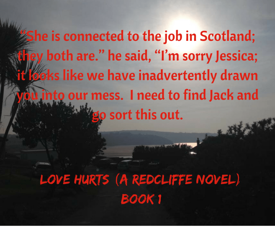 Excerpt from Love Hurts (A Redcliffe Novel) by Catherine Green with SpookyMrsGreen.com pagan lifestyle blog.