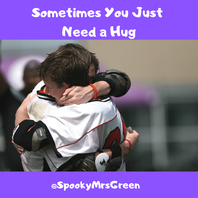 Sometimes You Just Need a Hug at SpookyMrsGreen.com mindful parenting and modern pagan lifestyle blog.