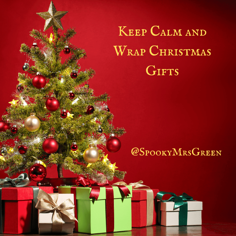 Keep Calm and Wrap Christmas Gifts with SpookyMrsGreen.com mindful parenting and modern pagan lifestyle blog.