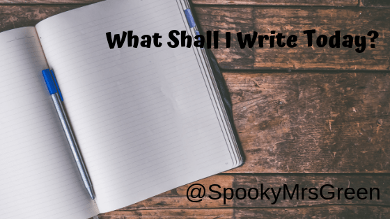 What Shall I Write Today? at SpookyMrsGreen.com mindful parenting and modern pagan lifestyle blog.