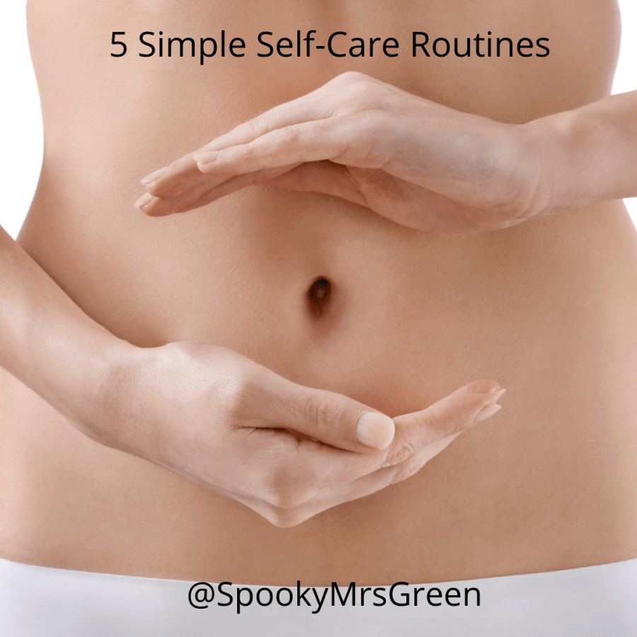 5 Simple Self-Care Routines at SpookyMrsGreen.com mindful parenting and modern pagan lifestyle blog