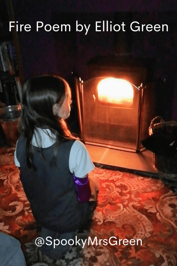Fire Poem by Elliot Green at SpookyMrsGreen.com mindful parenting and modern pagan lifestyle blog.