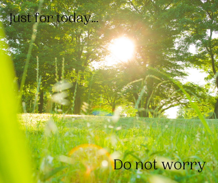 Reiki precept: "Just for Today... Do not worry." at SpookyMrsGreen.com mindful parenting and modern pagan lifestyle blog.