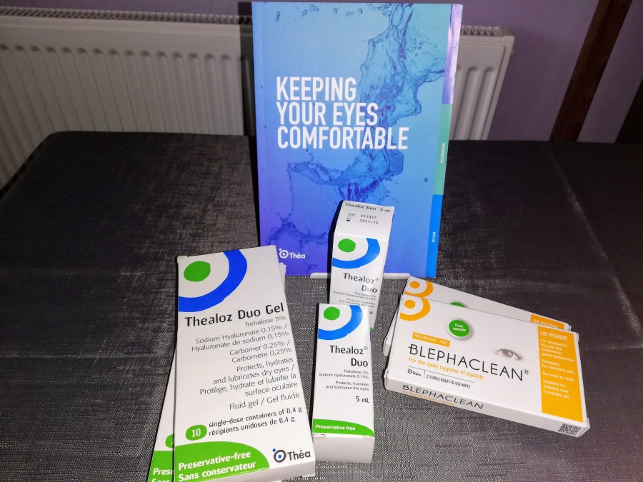 #ProductReview Thea Pharmaceuticals Products to relieve symptoms of Dry Eye Syndrome reviewed by Catherine Green of SpookyMrsGreen.com pagan lifestyle blog.