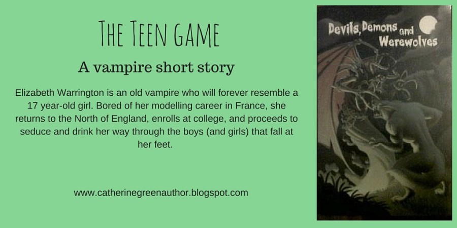 The Teen Game: A vampire short story. Devils, Demons and Werewolves book short story anthology. Affiliated with SpookyMrsGreen.com mindful parenting and modern pagan lifestyle blog.