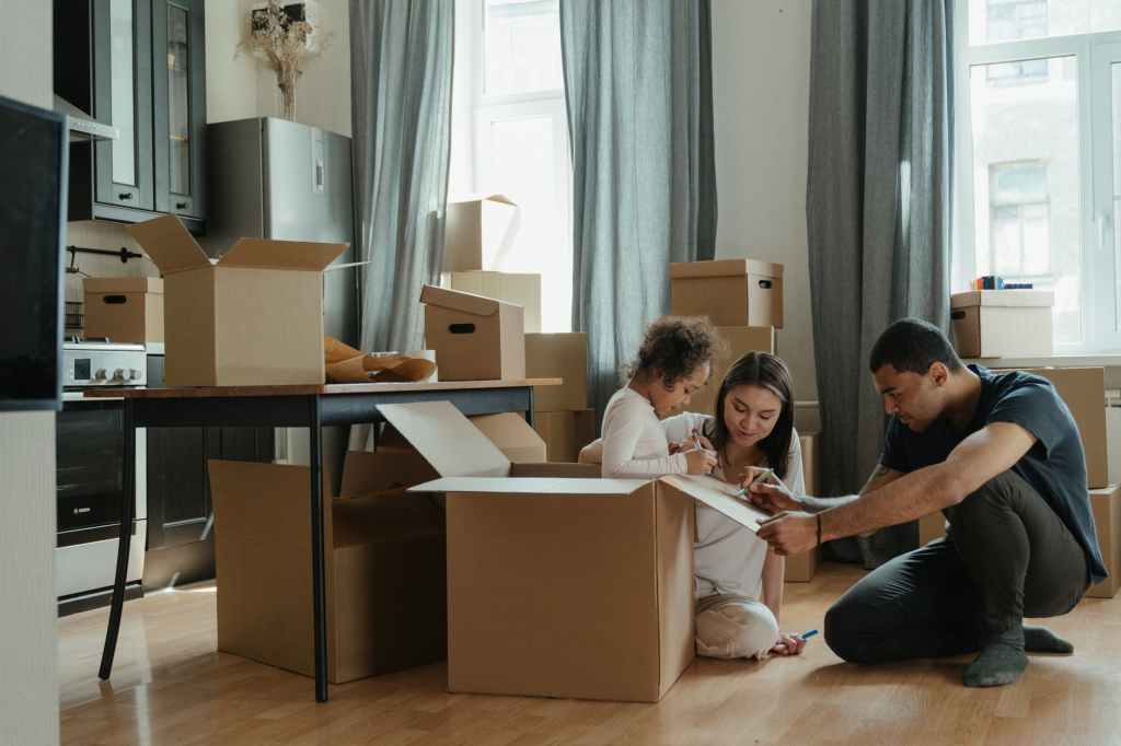 family unpacking after moving at SpookyMrsGreen.com mindful parenting and modern pagan lifestyle blog