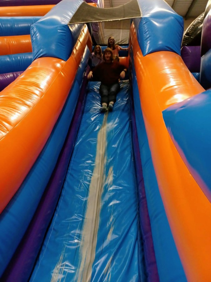 Review of family day out at Inflata Nation in Manchester SpookyMrsGreen.com mindful parenting and modern pagan lifestyle blog.