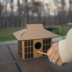 DIY Birdhouse from Kikkerland affiliated with SpookyMrsGreen.com mindful parenting and modern pagan lifestyle blog.