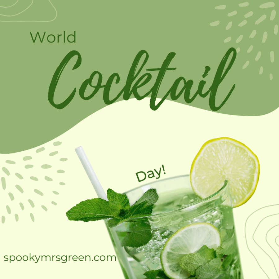 World Cocktail Day with SpookyMrsGreen.com pagan lifestyle blog.