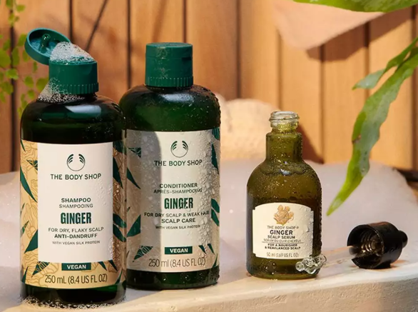 The Body Shop Ginger Hair Care Collection affiliated with SpookyMrsGreen.com mindful parenting and modern pagan lifestyle blog.