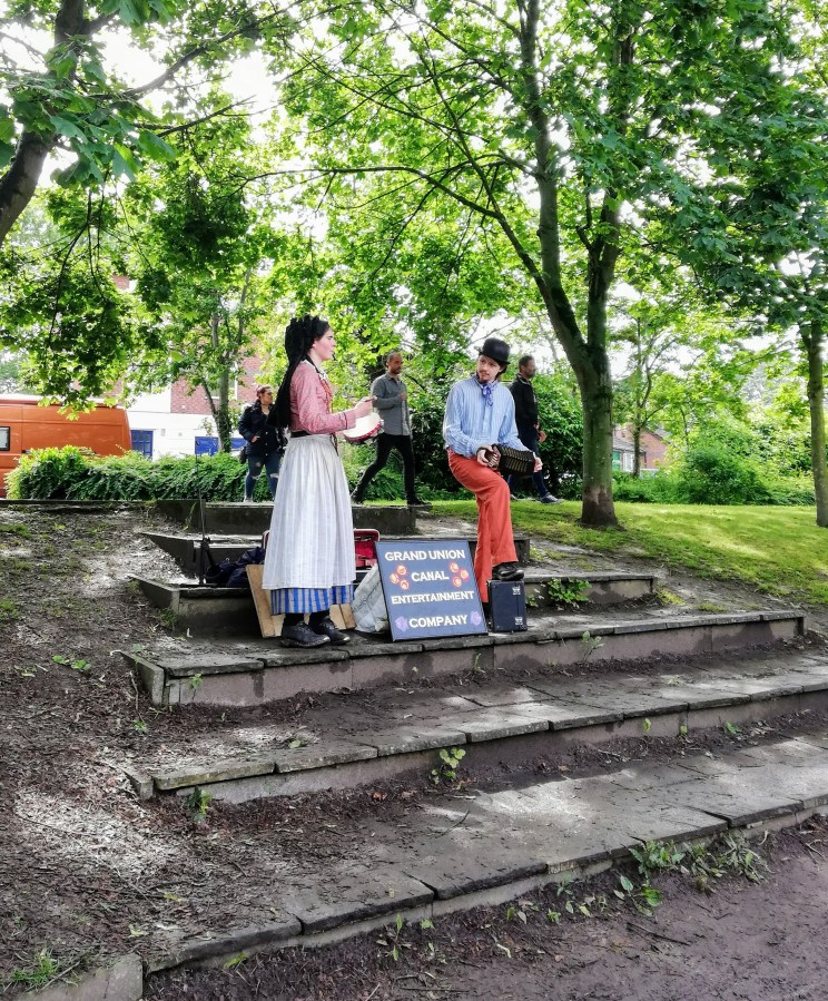 Folk Performers at Middlewich Folk and Boat Festival. Photo copyright Catherine Green at SpookyMrsGreen.com pagan lifestyle blog.