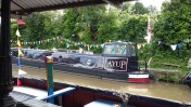Middlewich Folk and Boat Festival "Ayup" narrowboat on the canal featured at SpookyMrsGreen.com mindful parenting and modern pagan lifestyle blog.