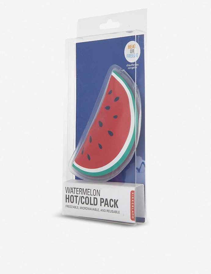 Watermelon Hot Cold Pack from Kikkerland affiliated with SpookyMrsGreen.com mindful parenting and modern pagan lifestyle blog.