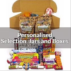 A Quarter Of Retro Vintage Sweets Personalised Jars and Boxes of Sweetshop Favourites affiliated with SpookyMrsGreen.com mindful parenting and modern pagan lifestyle blog.