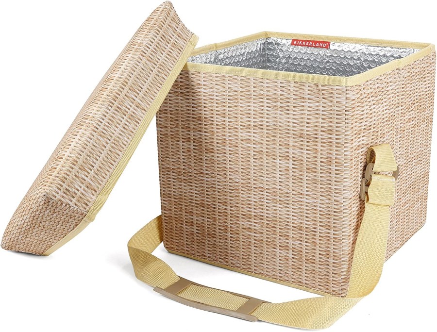 Wicker Cool Bag from Kikkerland affiliated with SpookyMrsGreen.com mindful parenting and modern pagan lifestyle blog.