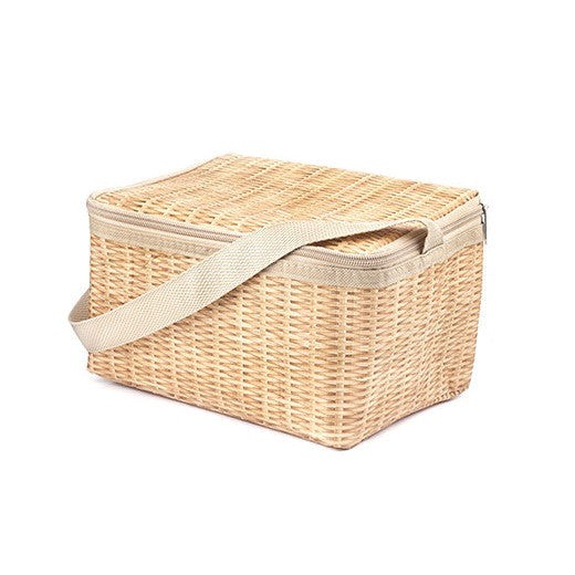 Wicker Lunch Bag from Kikkerland affiliated with SpookyMrsGreen.com mindful parenting and modern pagan lifestyle blog.